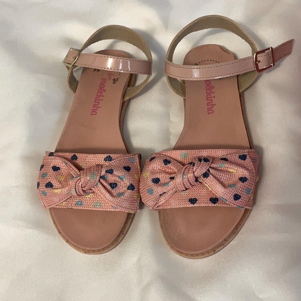 Big girls pink blush sandals